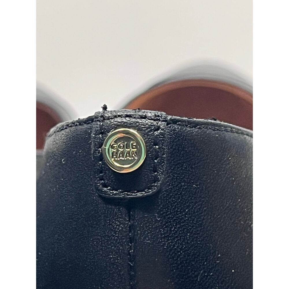 Cole Haan The Go-To Pump Shoes Block Heel Black Leather Womens 8 - Picture 5 of 10